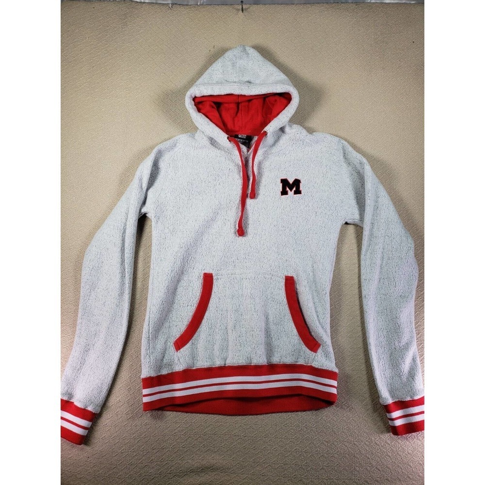 Fan Cloth Team Hoodie Mens Large Gray Long Sleeve Pullover Winter Wear Hoodie